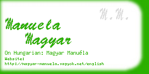 manuela magyar business card